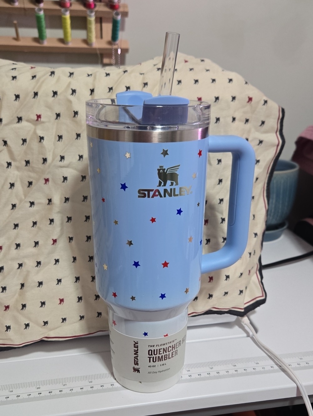 Brand New Never Used Stanley 40oz White With Stars